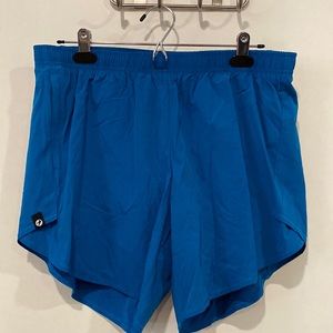 Oiselle Bright Blue Flyout Shorts Size 10
